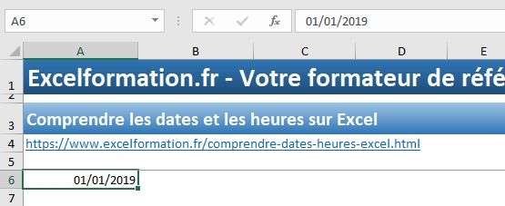 Excel formation - Comprendre les dates sur Excel - 01