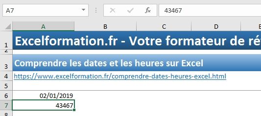 Excel formation - Comprendre les dates sur Excel - 04