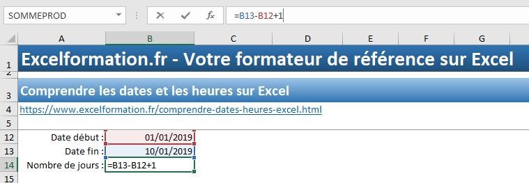 Excel formation - Comprendre les dates sur Excel - 15