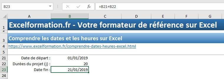 Excel formation - Comprendre les dates sur Excel - 20
