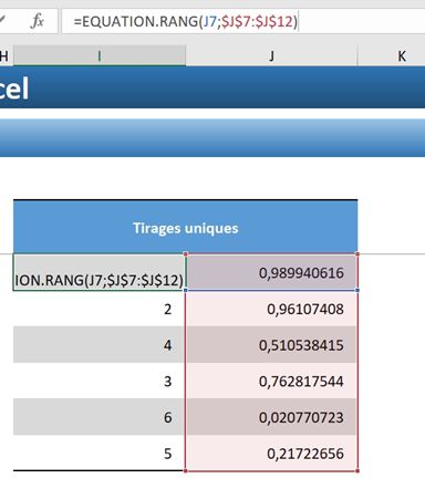 Excel formation - Créer des nombres aleatoires - 06