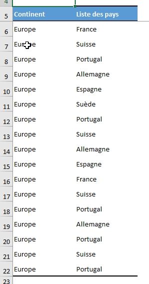 Excel formation - Identifier les doublons - 01