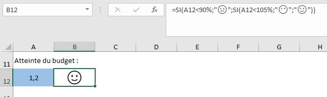 Excel formation - Insérer des emojis avec UNICAR dans Excel - 13