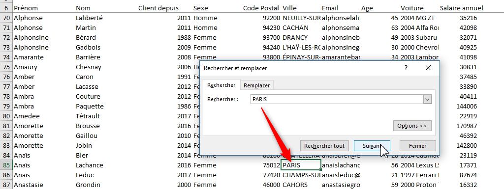 Excel formation - Recherches complexes - 03