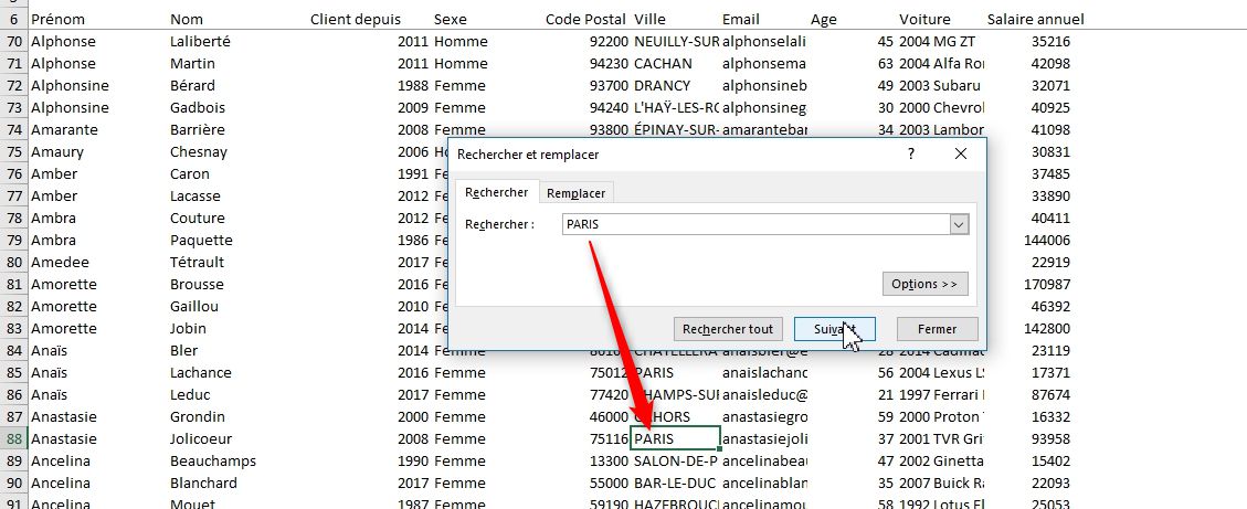 Excel formation - Recherches complexes - 04