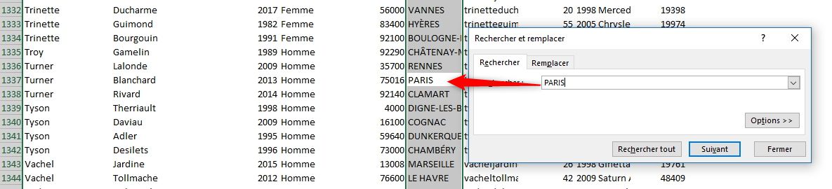 Excel formation - Recherches complexes - 06