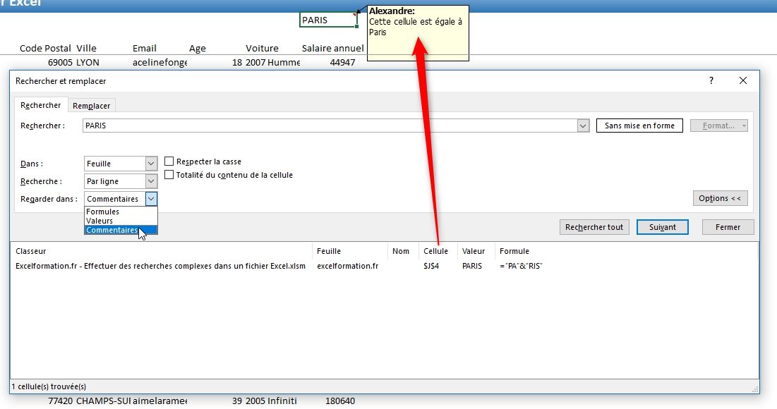 Excel formation - Recherches complexes - 16