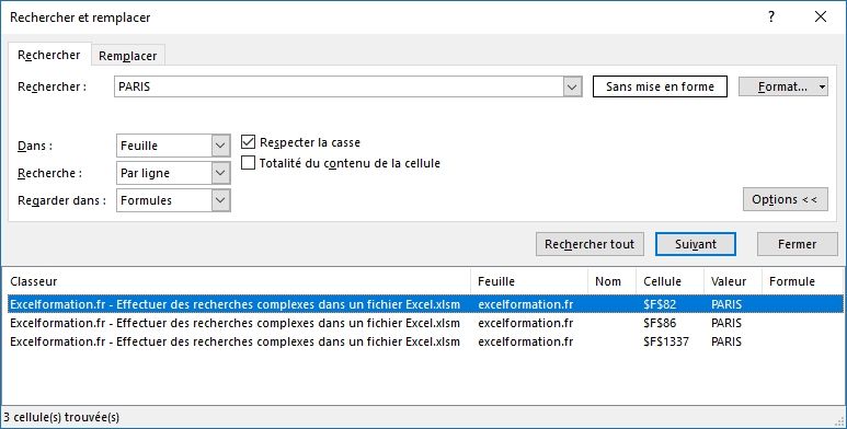 Excel formation - Recherches complexes - 17