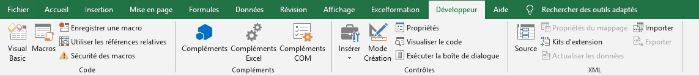 Excel formation - VBA02 Afficher le menu Développeur - 05