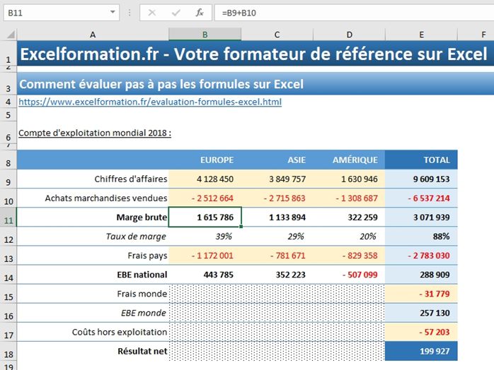 Excel formation - 026 Evaluer une formule - 03