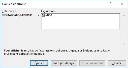 Excel formation - 026 Evaluer une formule - 05