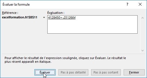 Excel formation - 026 Evaluer une formule - 07