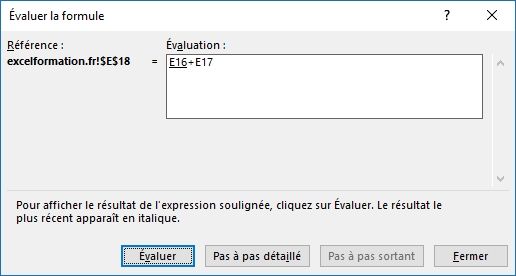 Excel formation - 026 Evaluer une formule - 10