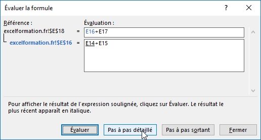 Excel formation - 026 Evaluer une formule - 11