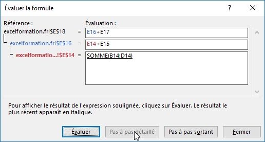 Excel formation - 026 Evaluer une formule - 12