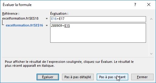 Excel formation - 026 Evaluer une formule - 14