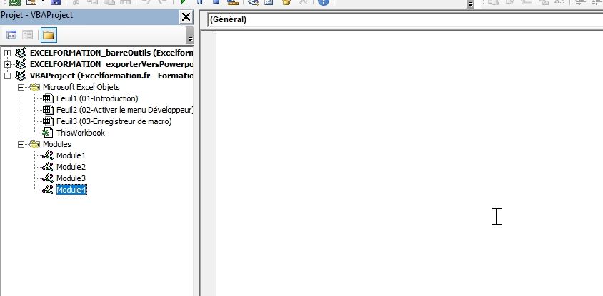 Excel formation - VBA04 Analyse d'une macro VBA - 04