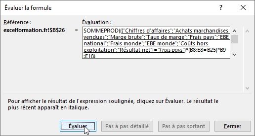 Excel formation - 027 Evaluer une formule complexe - 04