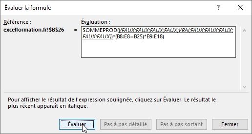 Excel formation - 027 Evaluer une formule complexe - 05