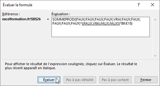 Excel formation - 027 Evaluer une formule complexe - 07