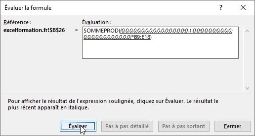 Excel formation - 027 Evaluer une formule complexe - 12