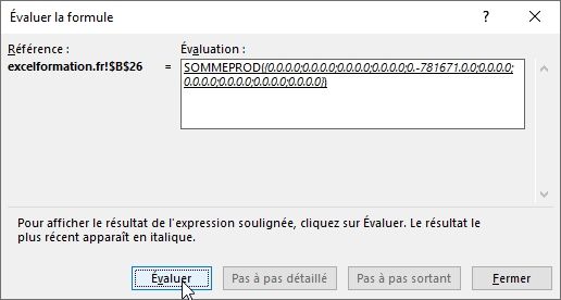 Excel formation - 027 Evaluer une formule complexe - 14