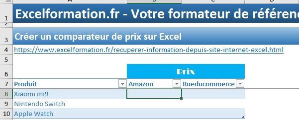 Excel formation - 028 Infos internet - 12