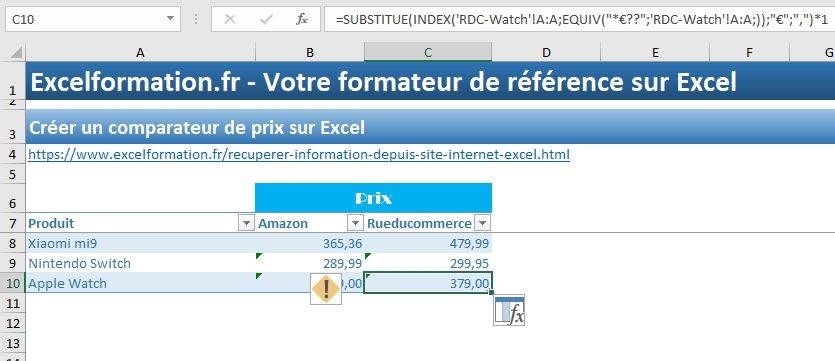 Excel formation - 028 Infos internet - 29