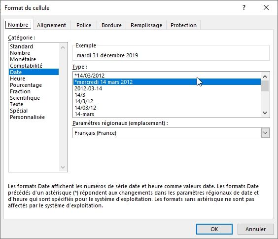 Excel formation - Dates04 Changer format date - 07