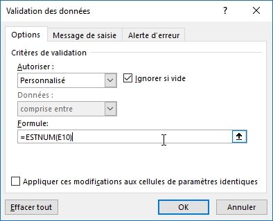 Excel formation - 018 Contrôler saisie sans macro - 21