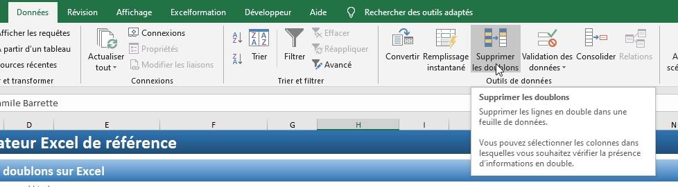 Excel formation - 034 Liste déroulante sans doublons - 08