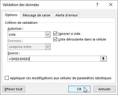 Excel formation - 034 Liste déroulante sans doublons - 12