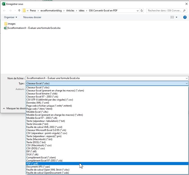 Excel formation - 036 Convertir Excel en PDF - 09