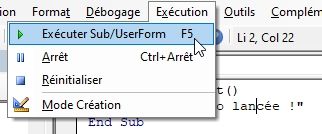 Excel formation - VBA08 lancer procédure - 02