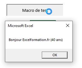 Excel formation - VBA08 lancer procédure - 14