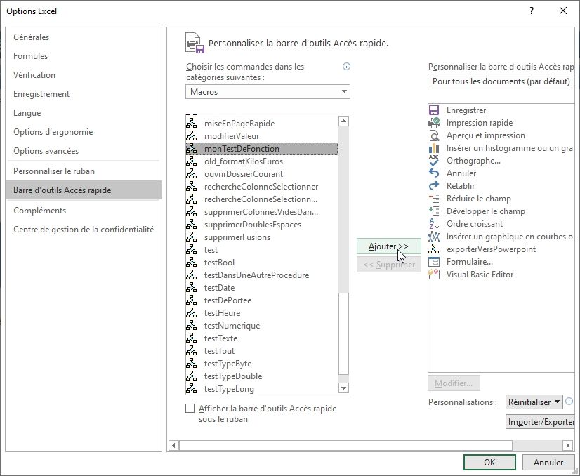 Excel formation - VBA08 lancer procédure - 27