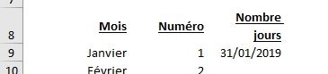 Excel formation - 040 Compter le nombre de jour d'un mois - 02