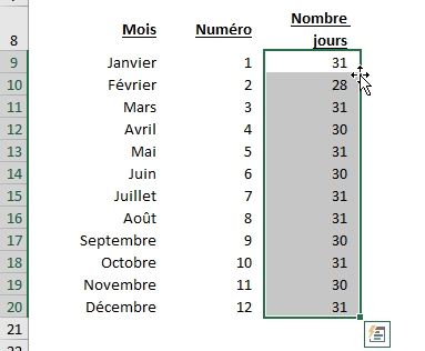 Excel formation - 040 Compter le nombre de jour d'un mois - 06