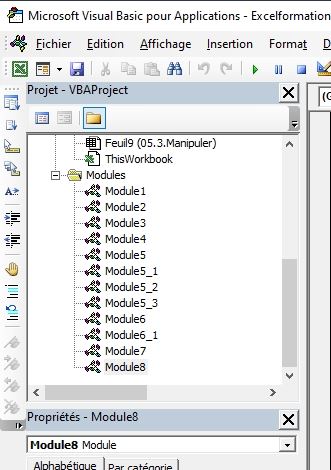 Excel formation - VBA09 Présentation de Visual Basic Editor - 07