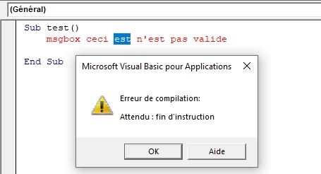 Excel formation - VBA09 Présentation de Visual Basic Editor - 25
