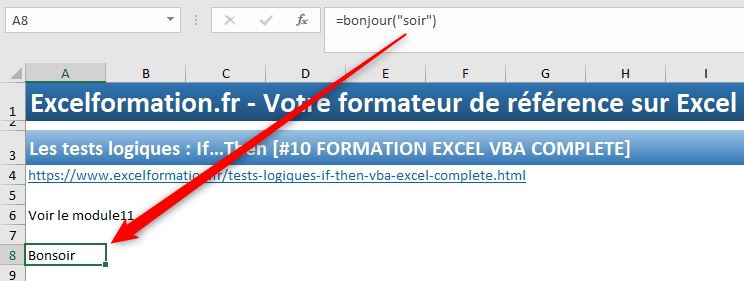 Excel formation - VBA11 - tests logiques if then else 1 - 03