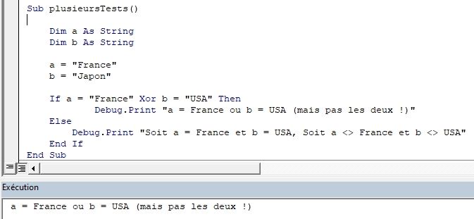 Excel formation - VBA11 - tests logiques if then else 1 - 13