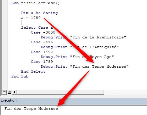 Excel formation - VBA14 - Select case - 02