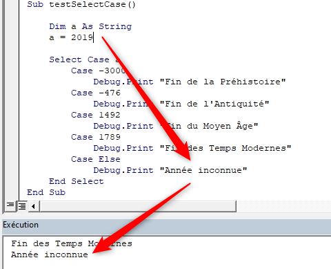 Excel formation - VBA14 - Select case - 03