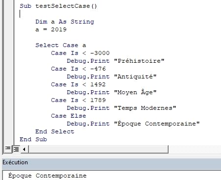 Excel formation - VBA14 - Select case - 04