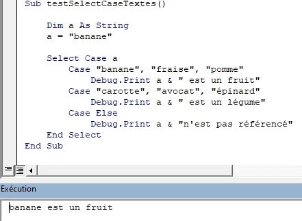 Excel formation - VBA14 - Select case - 06