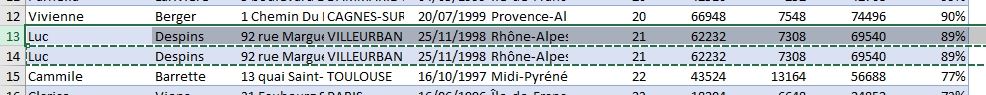 Excel formation - Comment ajouter ou supprimer des lignes - 10