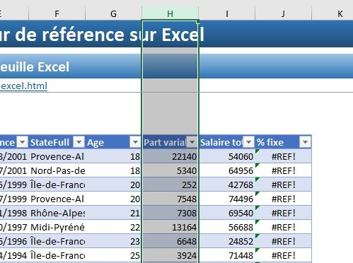 Excel formation - Comment ajouter ou supprimer des lignes - 18