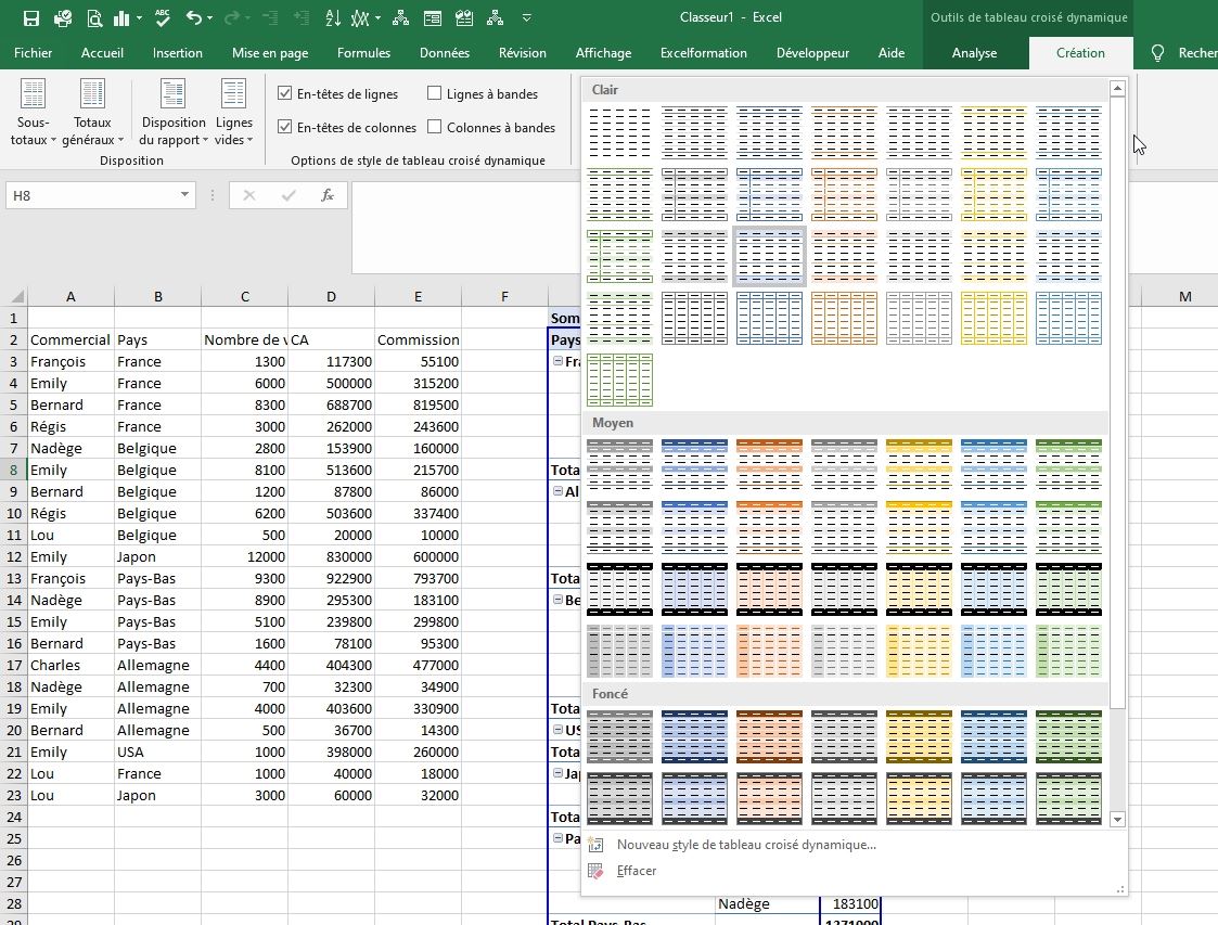 Excel formation - TCD16 - 13