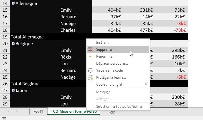 Excel formation - TCD16 - 18